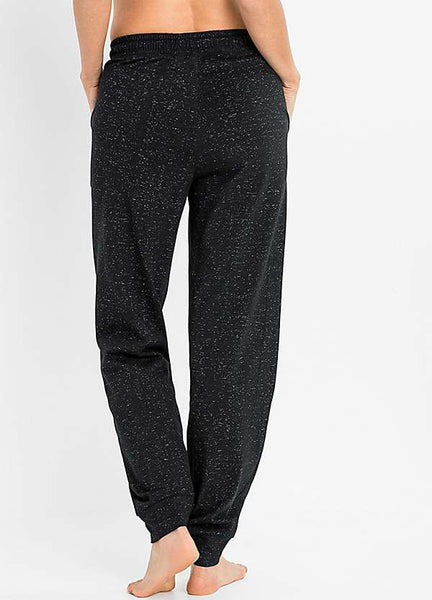 Black Marl Pyjama Bottoms