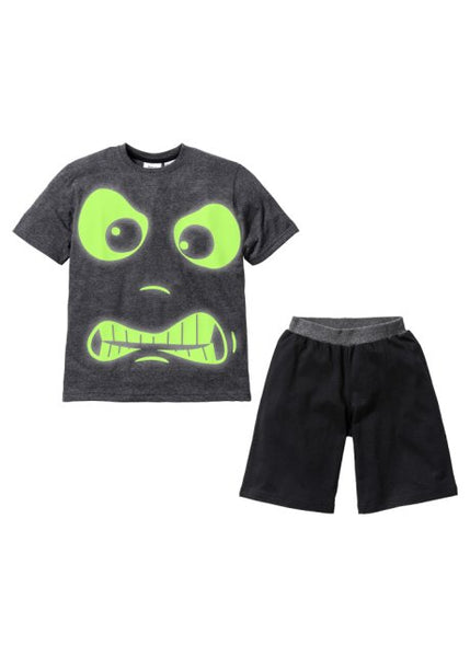 Boys shorty (2-piece set) "GLOW IN THE DARK"