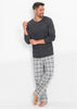 Comfortable pajamas with checked pants