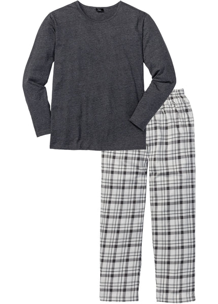 Comfortable pajamas with checked pants