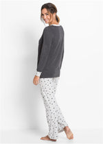 Playful pajamas with elastic cuffs
