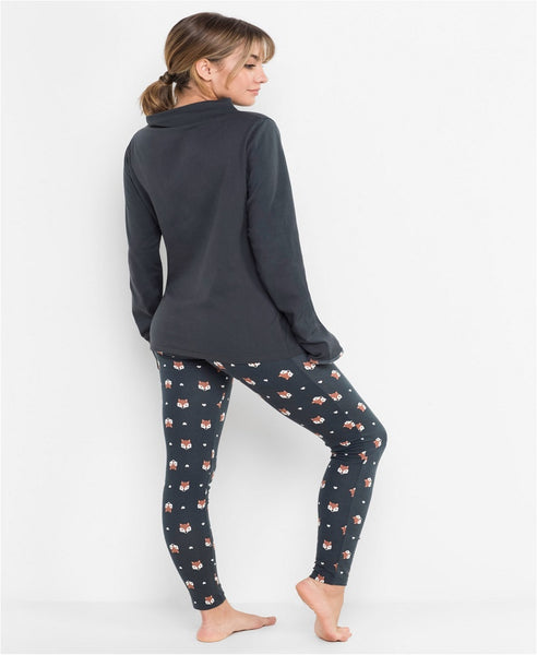 NIGHTSUIT WITH PRINTED LEGGINGS