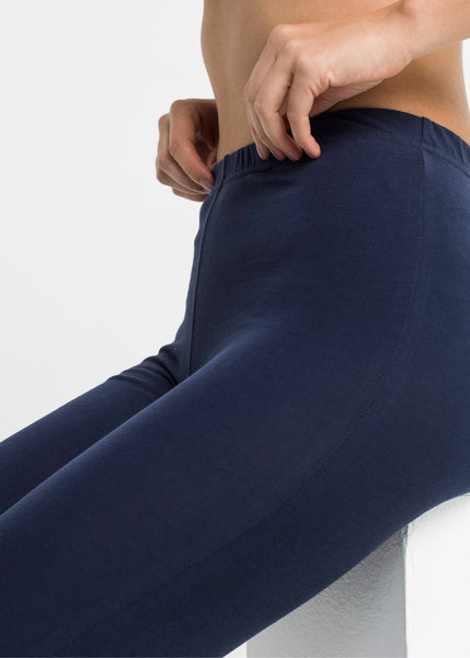 Capri sleep leggings with lace