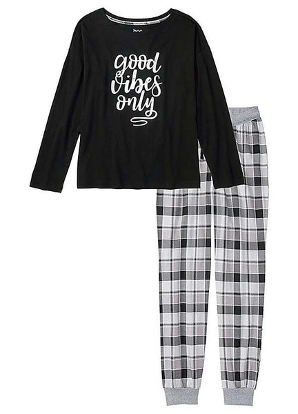 Foil Print Pyjama Night Suit
