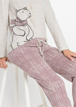 Cozy pajamas with a polar bear motif