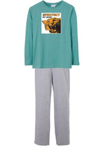 Cool pajama suit with tiger print