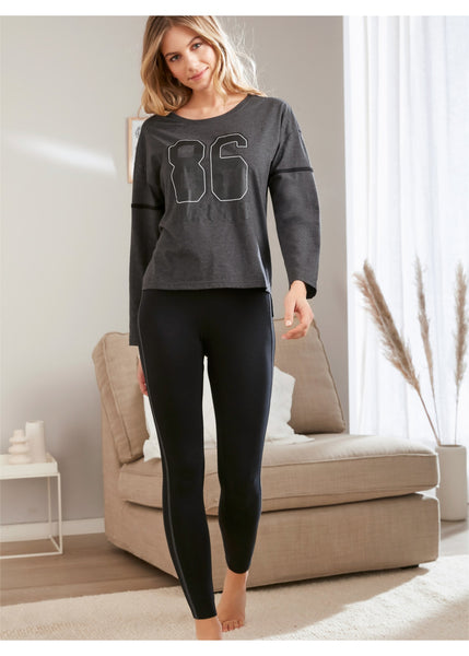 Pajamas with oversized shirt