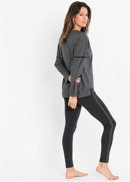 Pajamas with oversized shirt