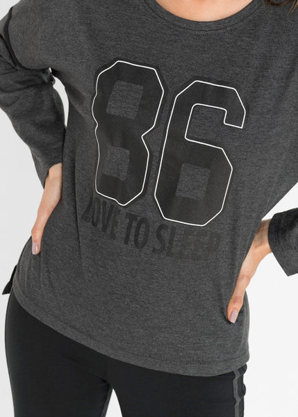 Pajamas with oversized shirt