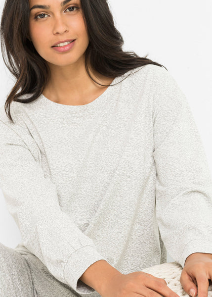 Homewear pajamas in a subtle striped look