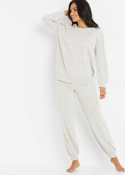 Homewear pajamas in a subtle striped look