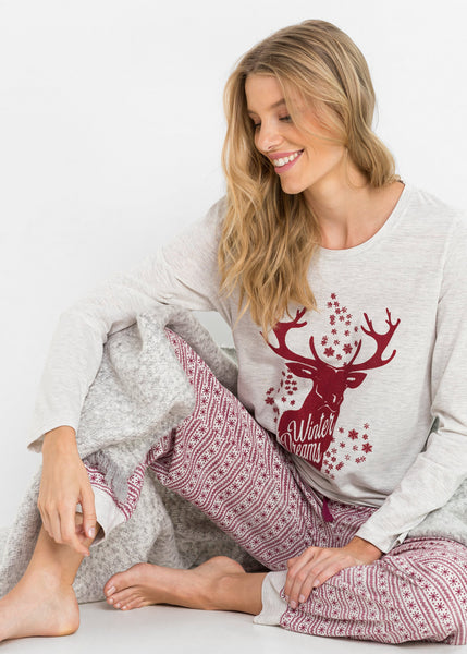 Cozy pajamas with a festive print