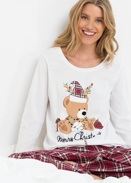 Cute pajamas with bear print