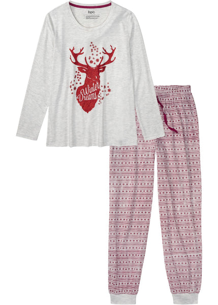 Cozy pajamas with a festive print