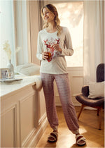 Cozy pajamas with a festive print