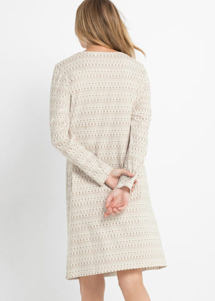 Cozy nightgown with a practical gift bag