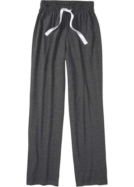 Wide pajama bottoms with tie in chiffon(Mottled Anthracite)