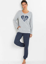 Heart Print Pyjama Suit
