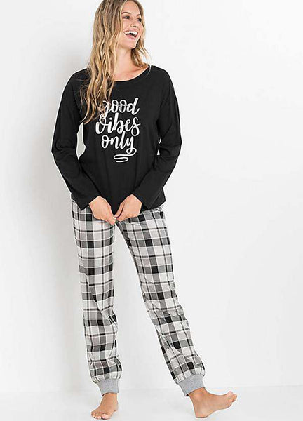 Foil Print Pyjama Night Suit