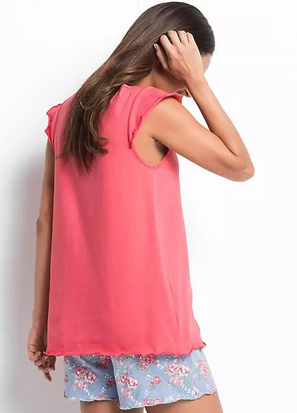 Fluted Sleeve Summer Pyjamas