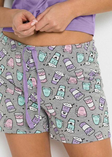 Playful shorty set with tie