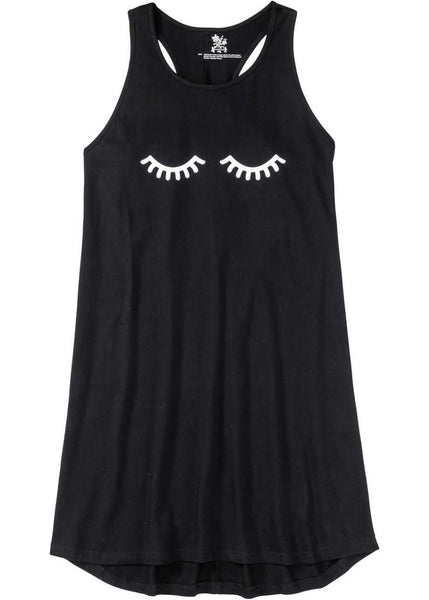 Modern nightgown with a beautiful back solution