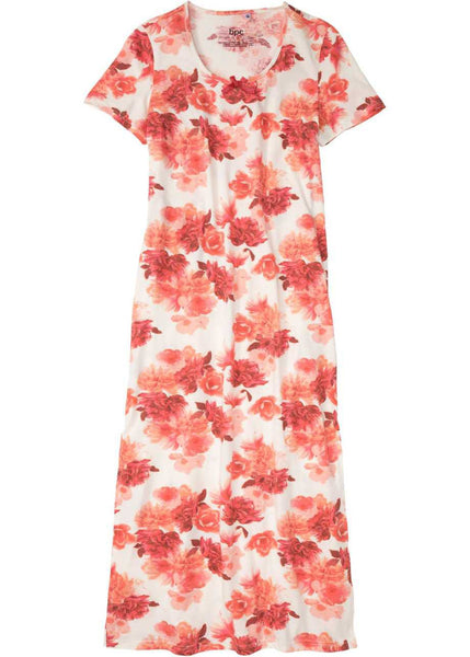 Elegant house dress with lingerie bow