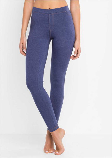 Stylish leggings with back pockets(Denim Blue)