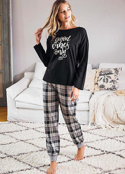 Foil Print Pyjama Night Suit