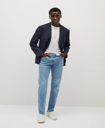 MANGO STRAIGHT-FIT MEDIUM WASH BOB JEANS